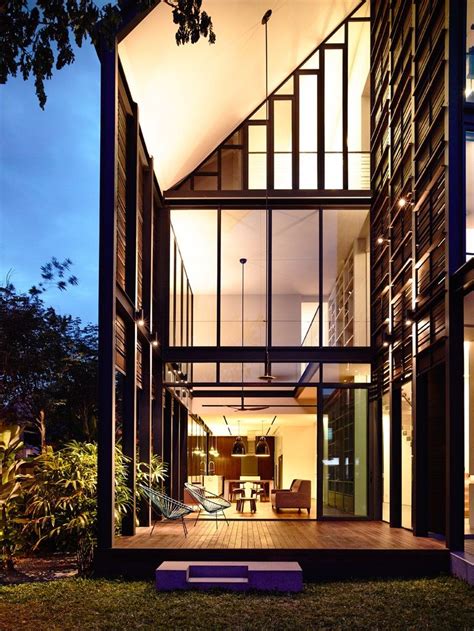 Two storey house designs are expected to have wider interior space when lot is wider and smart way to maximize space if your lot is small or narrow width. HYLA Architects have designed 'Lines of Light', a 2 storey ...