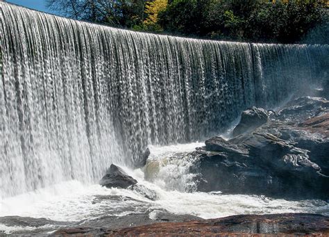 Lake Sequoyah Dam Falls Highlands North Carolina Photograph By