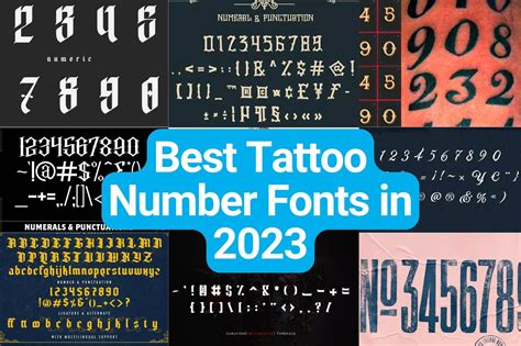 Update 77 Tattoo Numbers Fonts Latest Vn