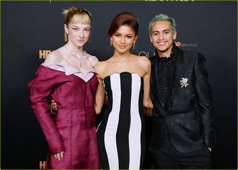 Full Sized Photo Of Zendaya Hunter Schafer Dominic Fike Premiere