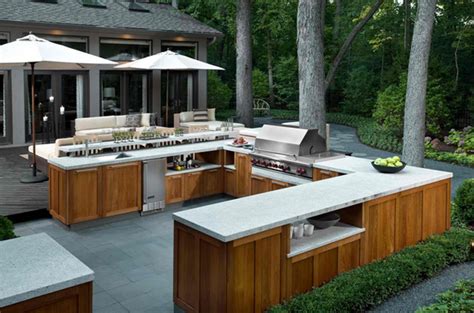 15 Awesome Contemporary Outdoor Kitchen Designs Home Design Lover