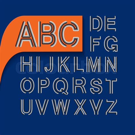 Vector Alphabet Letters Set For Your Design Stock Vector Colourbox