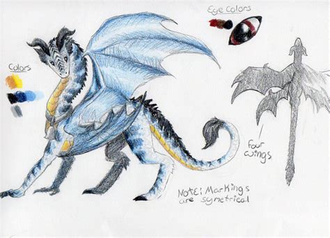 Four Winged Dragon Ref By Jcartspace On Deviantart
