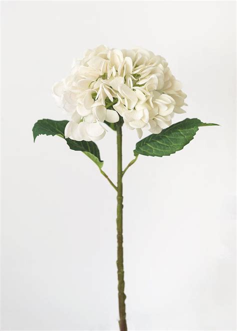 real touch hydrangea in cream best artificial flowers at