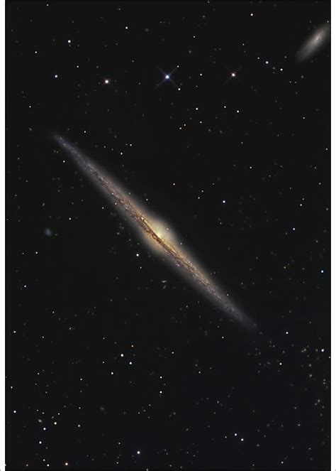 Print Of Ngc 4565 Is An Edge On Barred Spiral Galaxy In The