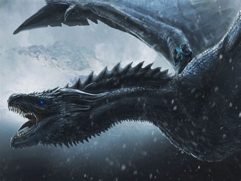 Dragon White Walkers Game Of Thrones 4k Wallpaper Best Wallpapers