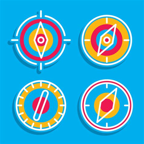 You can only upload 3 icons as a free user. Compass On Blue Vector 223649 - Download Free Vectors ...