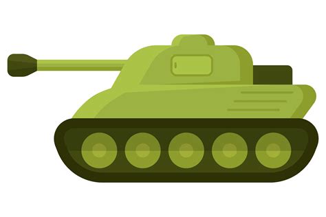 Military Light Tank In Cartoon Style Co Graphic By Pchvector
