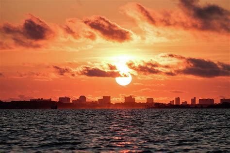 Sunset Over Panama City Beach Photograph By Debra Forand Fine Art America