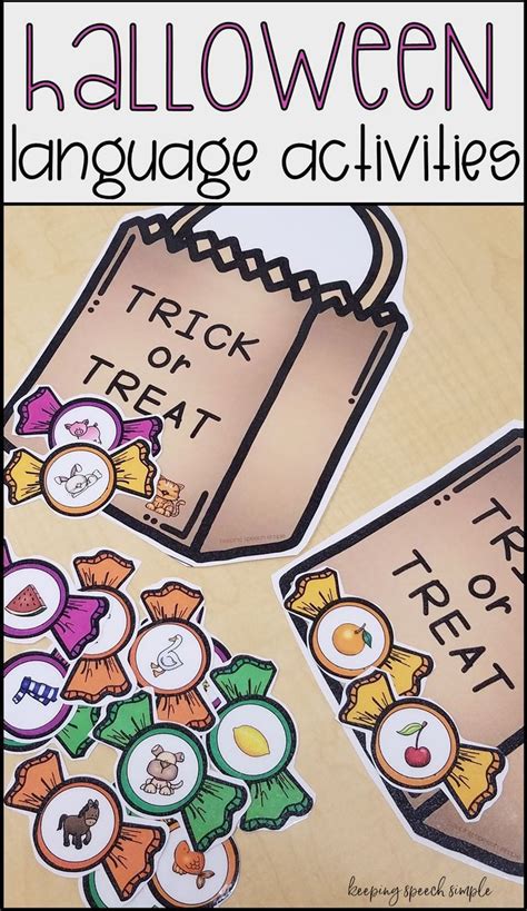 Halloween Language Activities And Materials For Speech Therapy