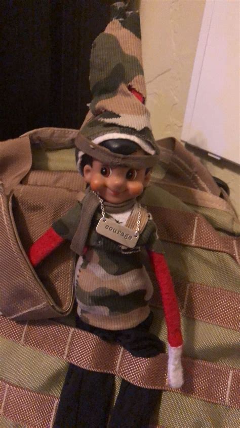 Elf On The Shelf Camo Camouflage Military Camouflage