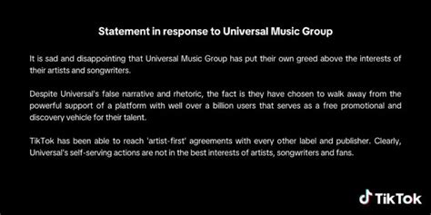 Universal Music Group Pulls Catalog From Tiktok In Royalties And Ai Dispute