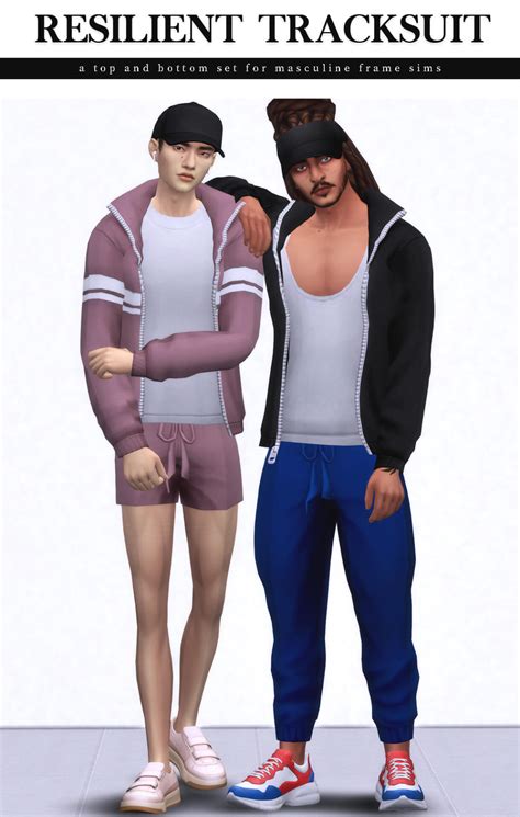 Sims 4 Clothing Cc Resilient Tracksuit Set Micat Game