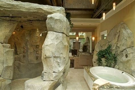 Bathroom Showers Rock Shower And Caves On Pinterest