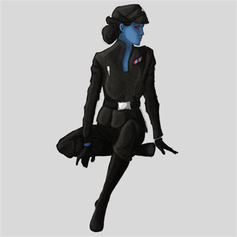 Female Imperial Officer Art Statenecklacewithheart