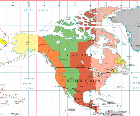 Eastern Time Zone Wikipedia Inside Printable North America Time Zone
