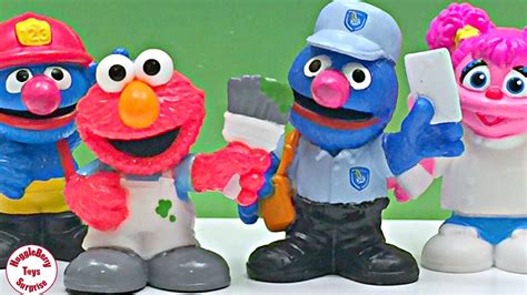 Sesame Street Toys Friends At Work Elmo And Cookie Monster Grover