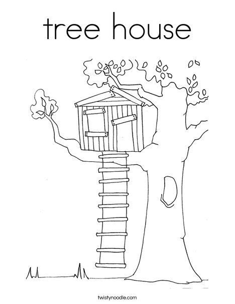 Free download 35 best quality tree house coloring pages at getdrawings. tree house Coloring Page | Magic tree house books, Tree house drawing, Magic treehouse