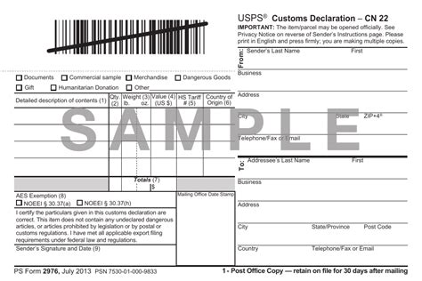 Ps Form 2976 Fill Out Sign Online And Download Printable Pdf