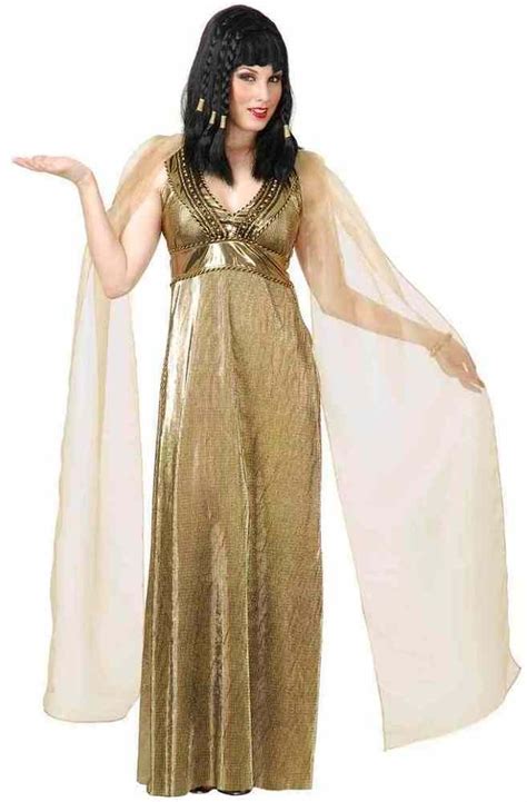details about empress nile cleopatra gold egyptian queen fancy dress halloween adult costume