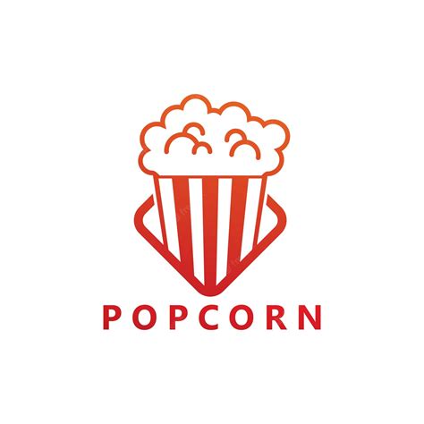 Premium Vector Popcorn Logo Template Design Vector Emblem Design