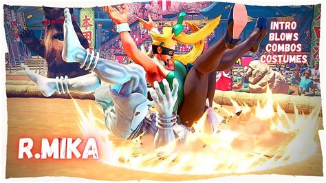 Street Fighter V R Mika All Costumes Intro Blows Combos Update April 2021 Youtube