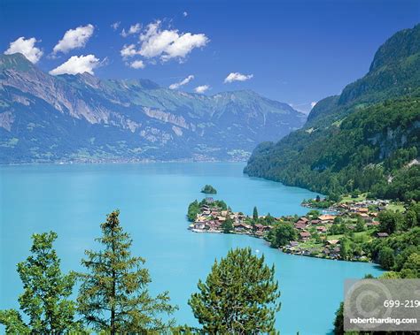 View Over Lake Brienz To Stock Photo