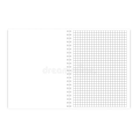 Checked Note Pad Sheet In Cage Vector Illustration Stock Vector