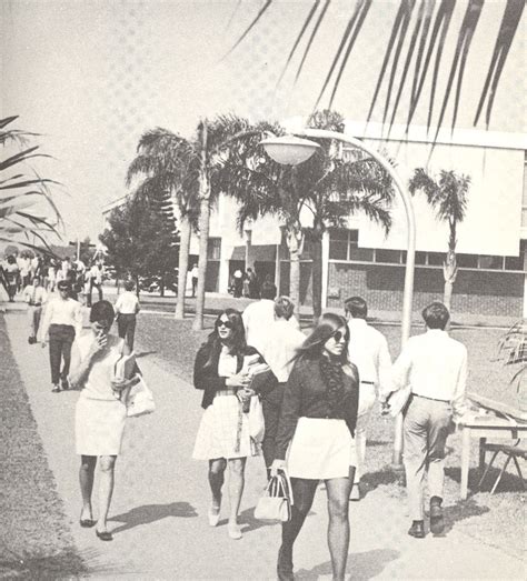 Broward College Students At Central Campus In 1970 Broward College