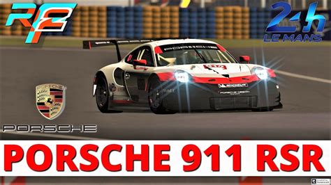 New Le Mans Circuit Porsche 911 RSR RFactor 2 4K YouTube