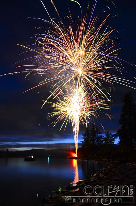 Fireworks Over Water Caryn Esplin Fine Art Photography