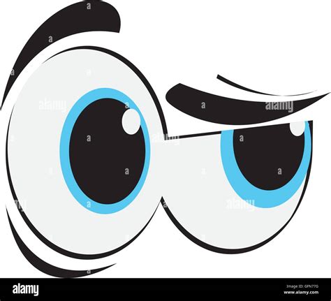 Side Eye Cartoon Eyes Icon Stock Vector Art And Illustration Vector