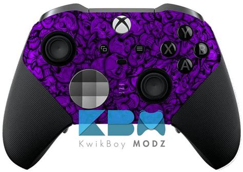 Purple Insanity Skulls Custom Xbox Elite Series 2 Controller