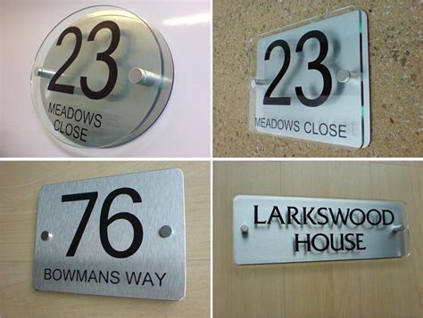 Manufacturers of modern acrylic house signs and house number plaques for residential & commercial. House Number Door Sign Plaque Modern Frosted Glass Effect ...