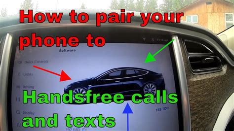 How To Pair A Cell Phone To A Tesla Via Bluetooth To Make Calls And