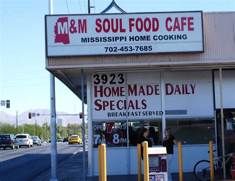 Southern restaurant in las vegas, nevada. M & M Soul Food Cafe, Las Vegas NV - Left at the Fork