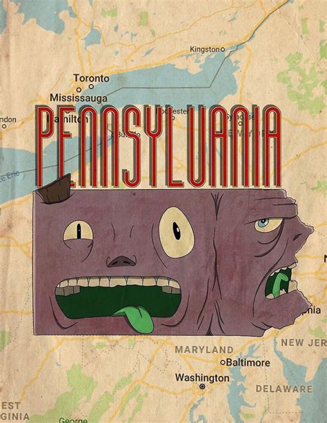 Turning States Into Monsters And Pennsylvania You Were A Fun Challenge