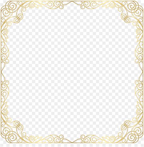 Gold Glitter Mime Gold Color Border Png Download 24003000 Free