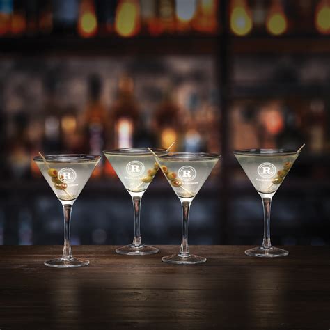 Personalized Set Of Martini Glasses