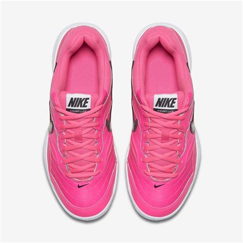 Nike Womens Court Lite Tennis Shoes Pink Blastblack