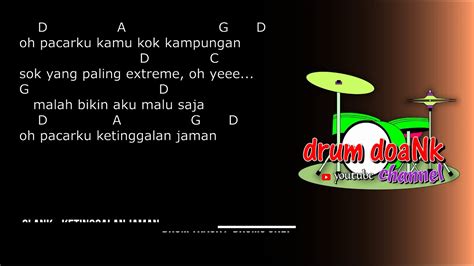 Slank Ketinggalan Jaman Drums Only With Chord Gitar Lirik YouTube