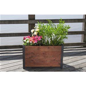 Made in the usa, and designed in portland. Grapevine Rectangular Urban Garden Raised Planter Box With ...