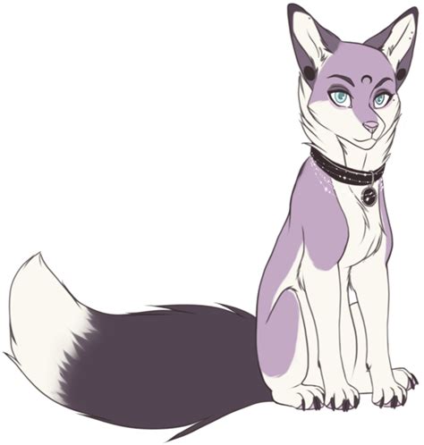 Purple Fox Oc By Cottoncandytail On Deviantart