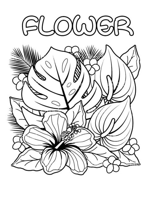 Flower Color By Number Coloring Pages ColoringLib