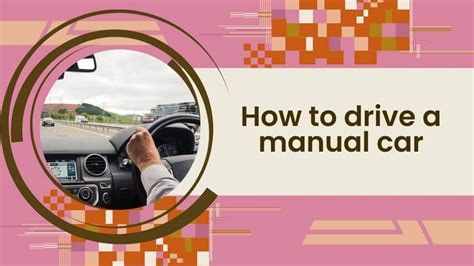How To Drive A Manual Car Book Learn Pass