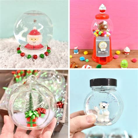 Diy Snow Globe Kits Bulk A Jam Jar Snow Globe With Decorations Snow