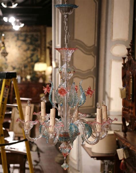Order by 3pm for flower delivery today. Mid-20th Century Italian Six-Light Blown Glass Murano ...