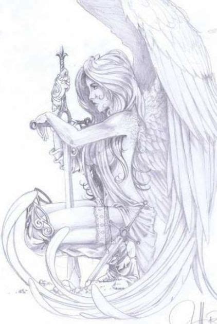 Angel Warrior Tattoo Guardian Angel Tattoo Warrior Tattoos Angels
