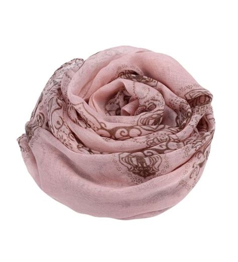 Women Girl National Style Long Slim Voile Shawl Scarf Pashmina Pink