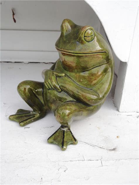 Garden Frog Interiordesign Pottery Ceramics Click Now